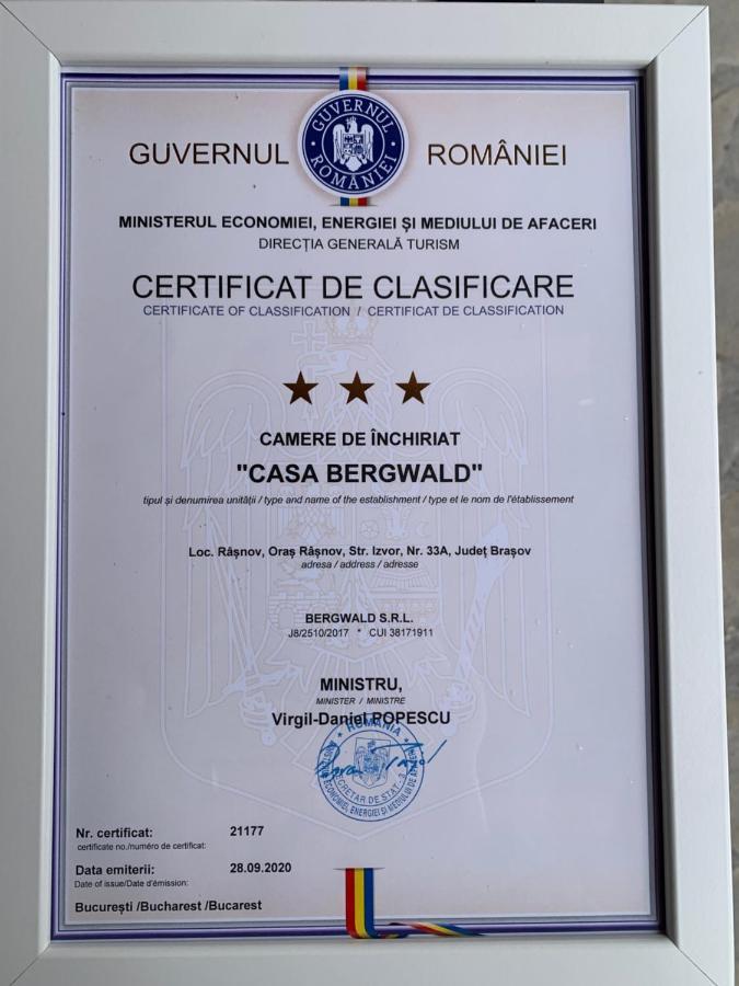 Casa Bergwald Apartment Rîşnov Екстериор снимка